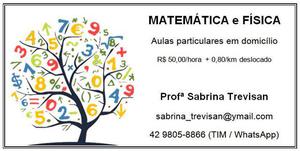 Matemática e física - aulas particulares