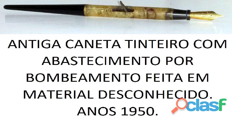 Caneta tinteiro de Pena. Antiga.Anos 1950.