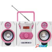 MICRO SYSTEM LENOXX ROSA CD PLAYER USB MP3 FM