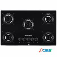 Fogão elétrico a gás cooktop brastemp 5 bocas