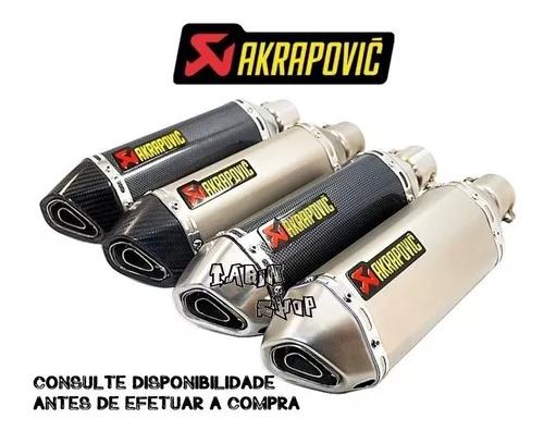 Ponteira Escapamento Akrapovic Adaptável Várias Moto Só