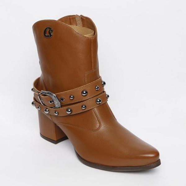 bota de couro carmen steffens