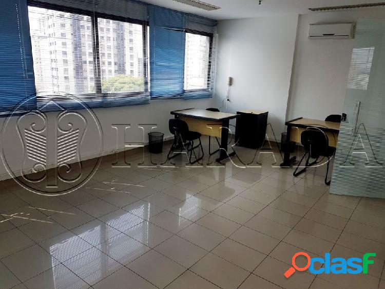 Sala comercial 58 m2 c/ vaga a 1 quadra do metrô - sala comercial para aluguel no bairro mirandópolis - são paulo, sp - ref.: ha340