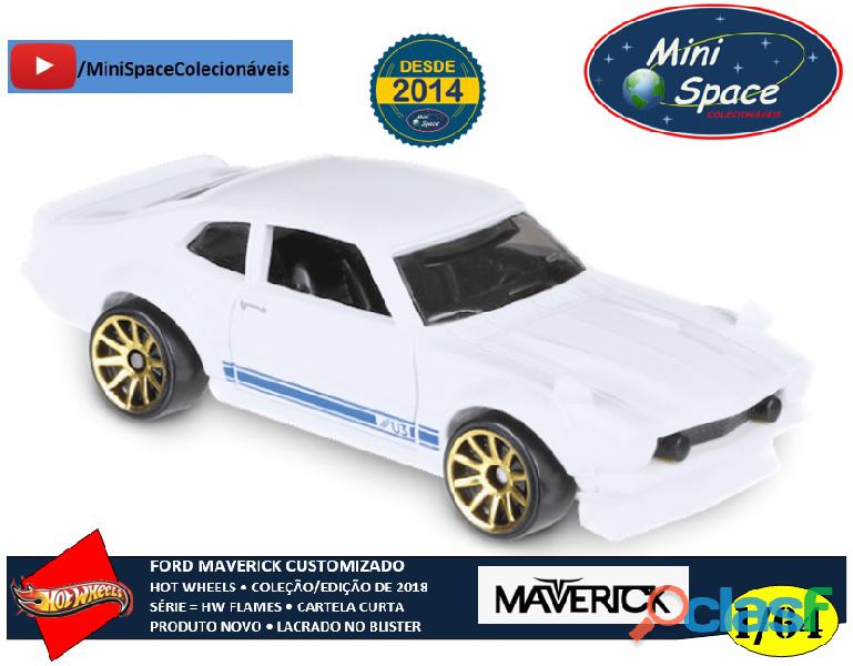 Hot Wheels Ford Maverick Custom branco 1/64