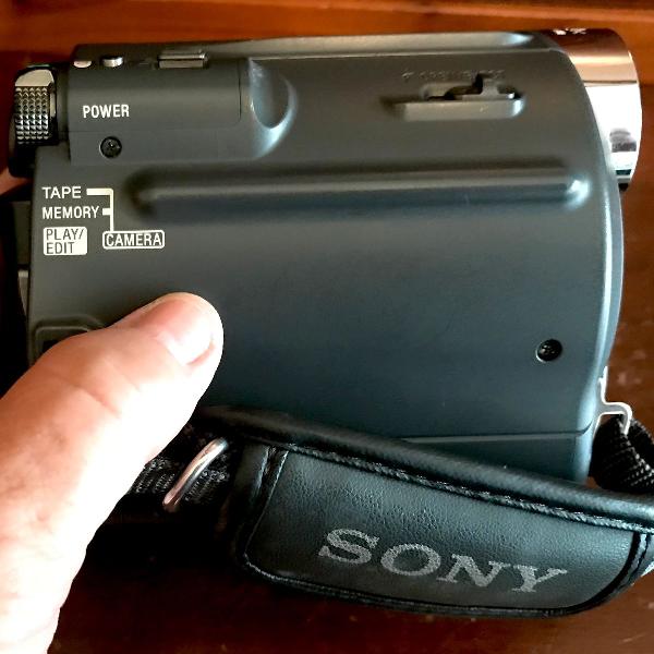 Câmera de vídeo sony handycam mini-dv