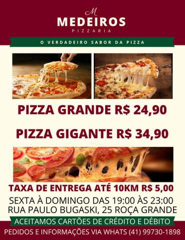 Pizza pizzaria medeiros