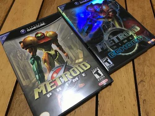 Metroid prime 1 e 2 para game cube