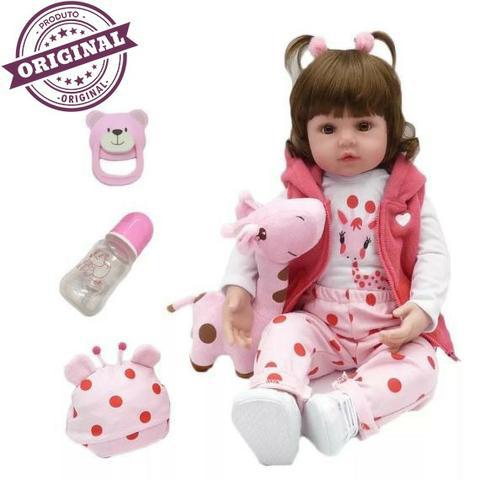 Boneca baby reborn girafinha laura baby reborn npkdoll