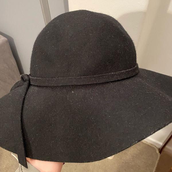 chapeu floppy 100% la preto