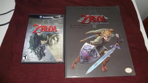 Zelda twilight princess gamecube + livro oficial - raridade