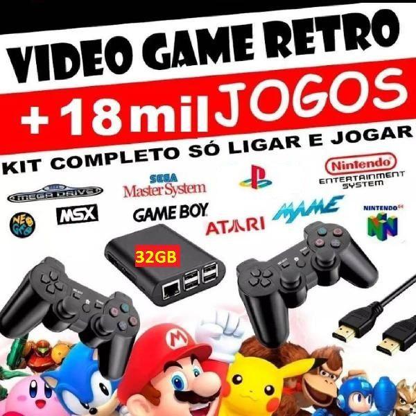 video game retro 18000 jogos - 32gb