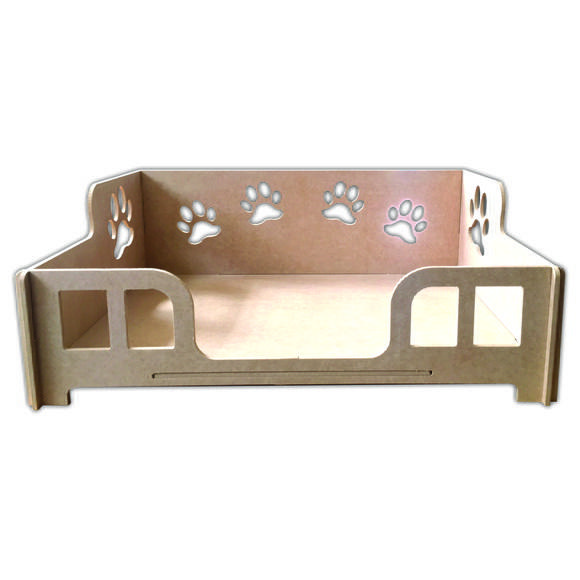 Cama Caminha Sofá Casa Para Pet, Cachorro, Gato, Em Mdf