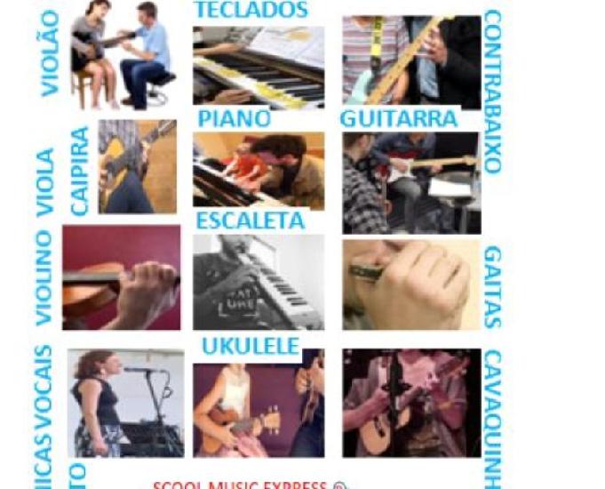 Aulas de instrumentos musicais &amp; canto