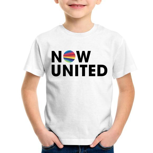 Camiseta infantil now united