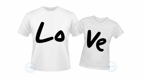 Camisetas casal love