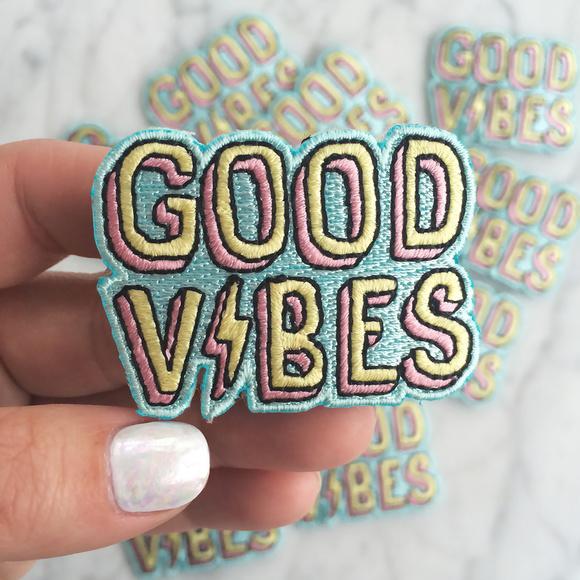 Good vibes patch termocolante