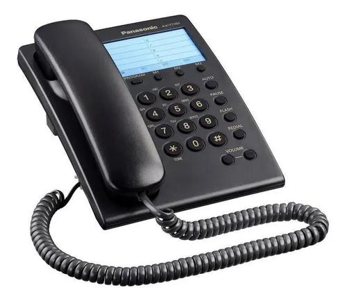 Telefone analógico kx-t7701 preto - panasonic