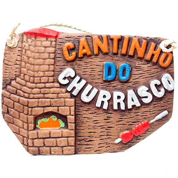 Placa Decorativa Bbq Churrasqueira - Cantinho do Churrasco