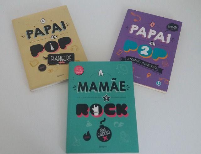 Kit 3 livros - papai é pop e mamãe é rock