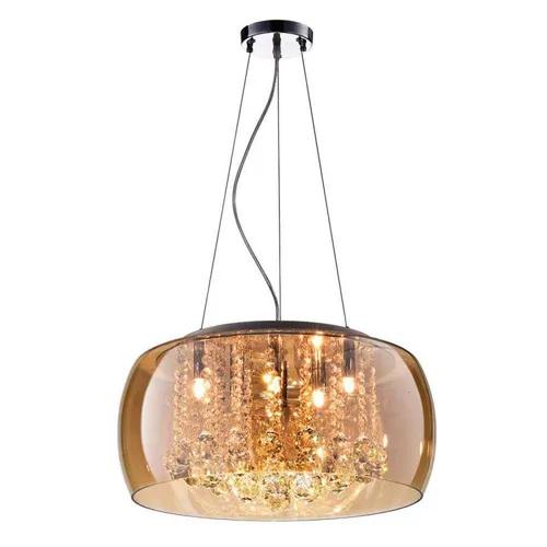 Luminária pendente plafon ambar cristal soho bella 40x20cm