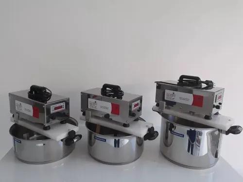 Panela Automática Para Mexer Doces 12 Lt Inox Fundo Triplo