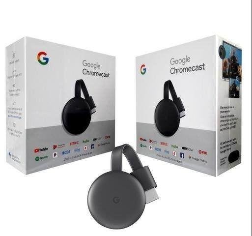 Google chromecast (3ra geração), transforme sua tv em