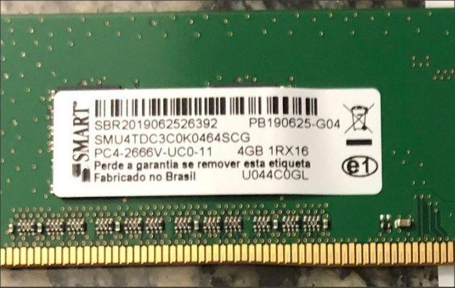 Memória notebook ddr4 4gb 2666mhz novo original