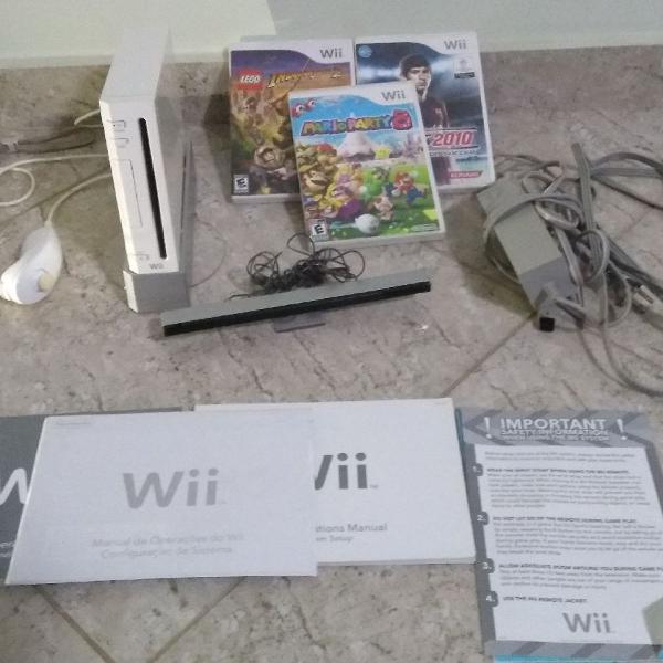 Nintendo wii sport completo usado na caixa