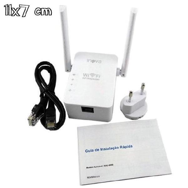 Roteador repetidor de sinal wifi - sem fio- inova rou-6008