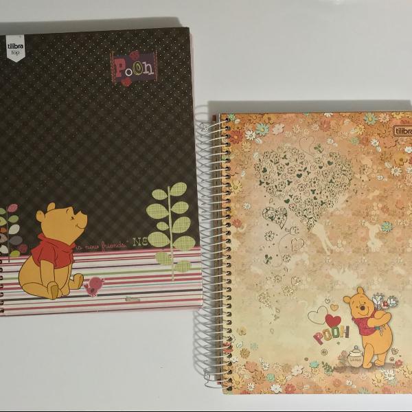 Kit 2 cadernos - ursinho pooh - 200 folhas