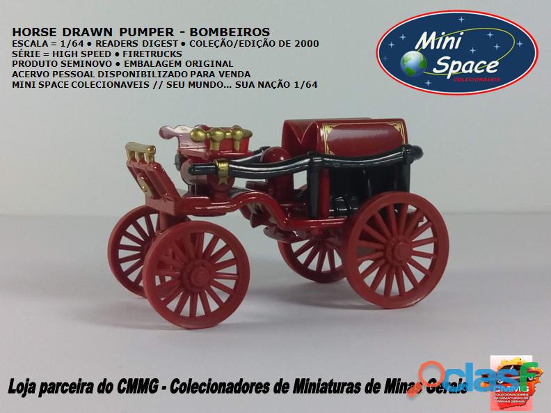 Readers Digest Horse Drawn Pumper – Bombeiros 1/64