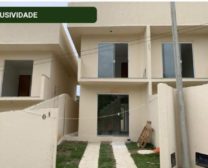 Casas dúplex 2qts! no bairro silvestre ac caixa fgts