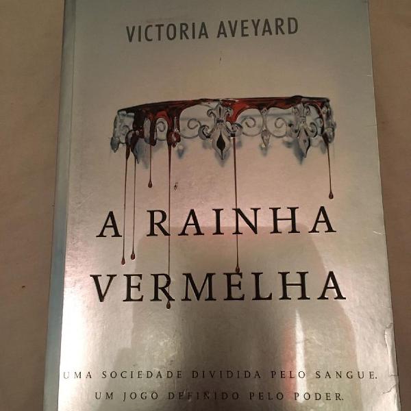 A rainha vermelha autografado pela própria escritora