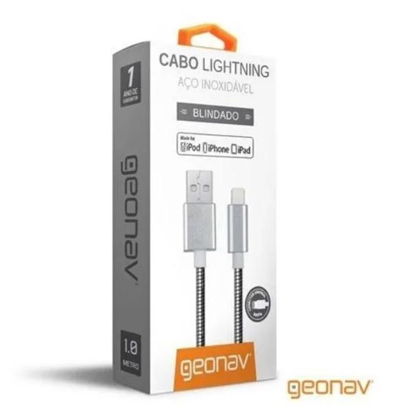 Cabo Lightning De Aço Inoxidável Ligh014 Geonav Blindado