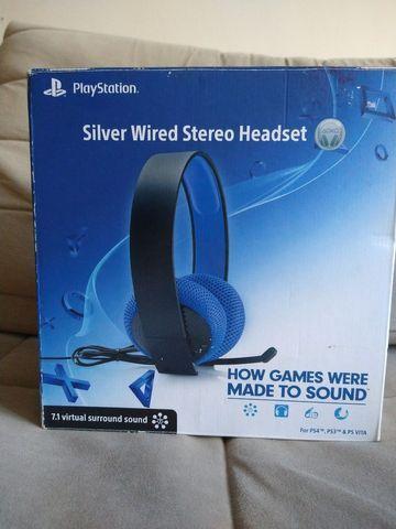 Headset sony silver wired stereo