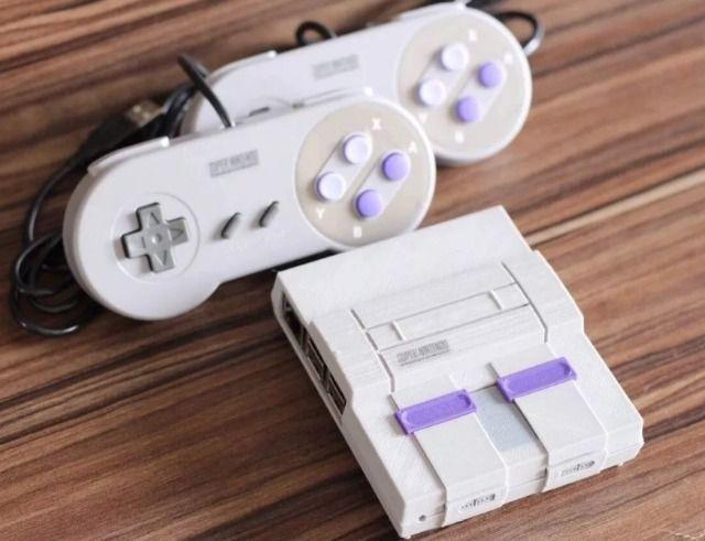 Mini super nintendo 2 controles 8 mil jogos. + ps1 + n64