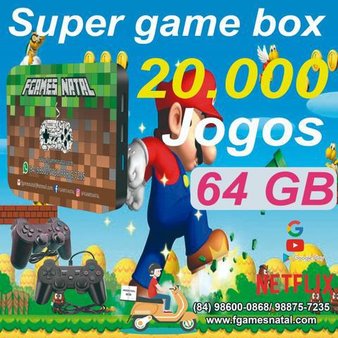 Video game retro com 20.000 jogos antigos 64gb