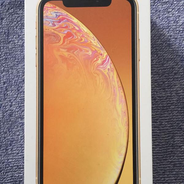 Caixa iphone xr - 64gb - amarelo!