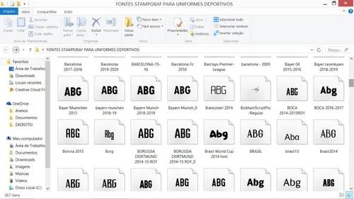 350 Tipos De Letra Para Uniformes Esportivos