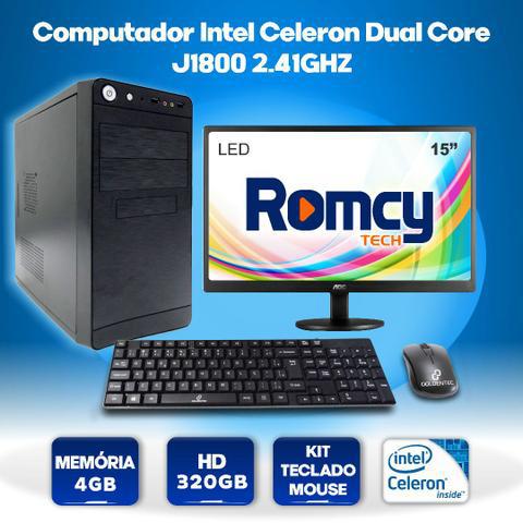 Computador intel celeron dual-core j1800 2.41ghz 4gb 320gb +