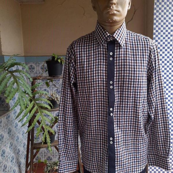 Camisa masculina xadrez