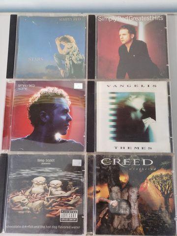 CDs originais - Creed, Limp, Simply red, Vangelis