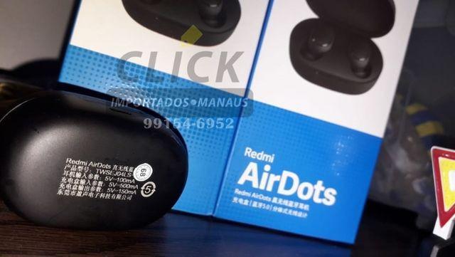 Fone de ouvido redmi airdots tws bluetooth 5.0 primeira