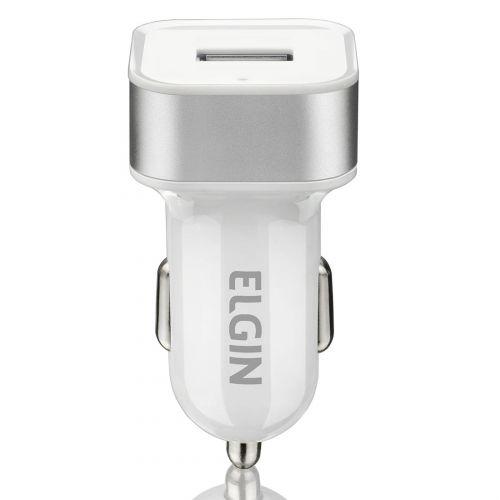 Carregador veicular usb elgin 46rcv1usb000 branco - 1