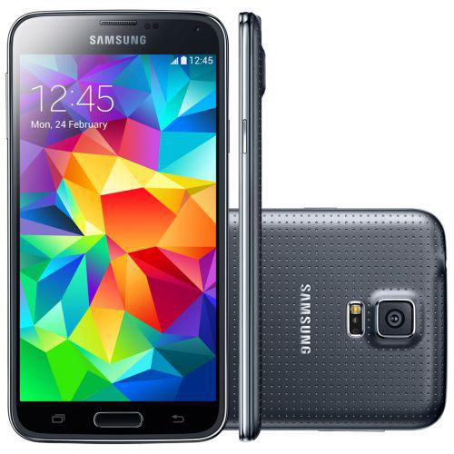 Celular smartphone samsung galaxy s5 g900 preto -4g, tela