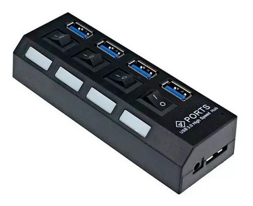 Hub usb 3.0 5gbps splitter super rapido 4 portas