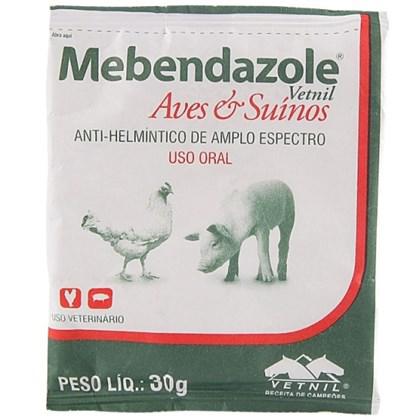 Mebendazole Aves E Suínos Envelope 30 Gramas