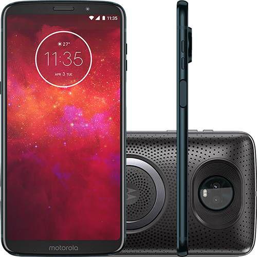 Smartphone Motorola Moto Z3 Play Stereo Speaker 64GB, Tela