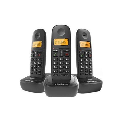 Telefone sem fio intelbras ts-2513 id preto 4122513