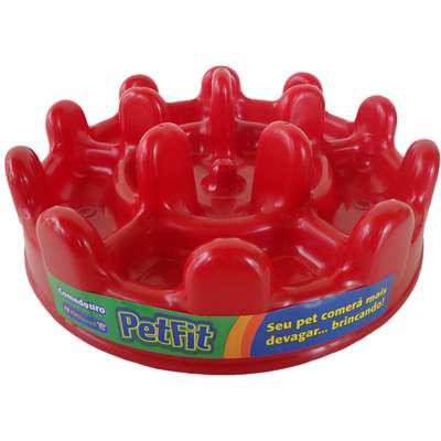 Comedouro Interativo Pet Games PetFit - Vermelho